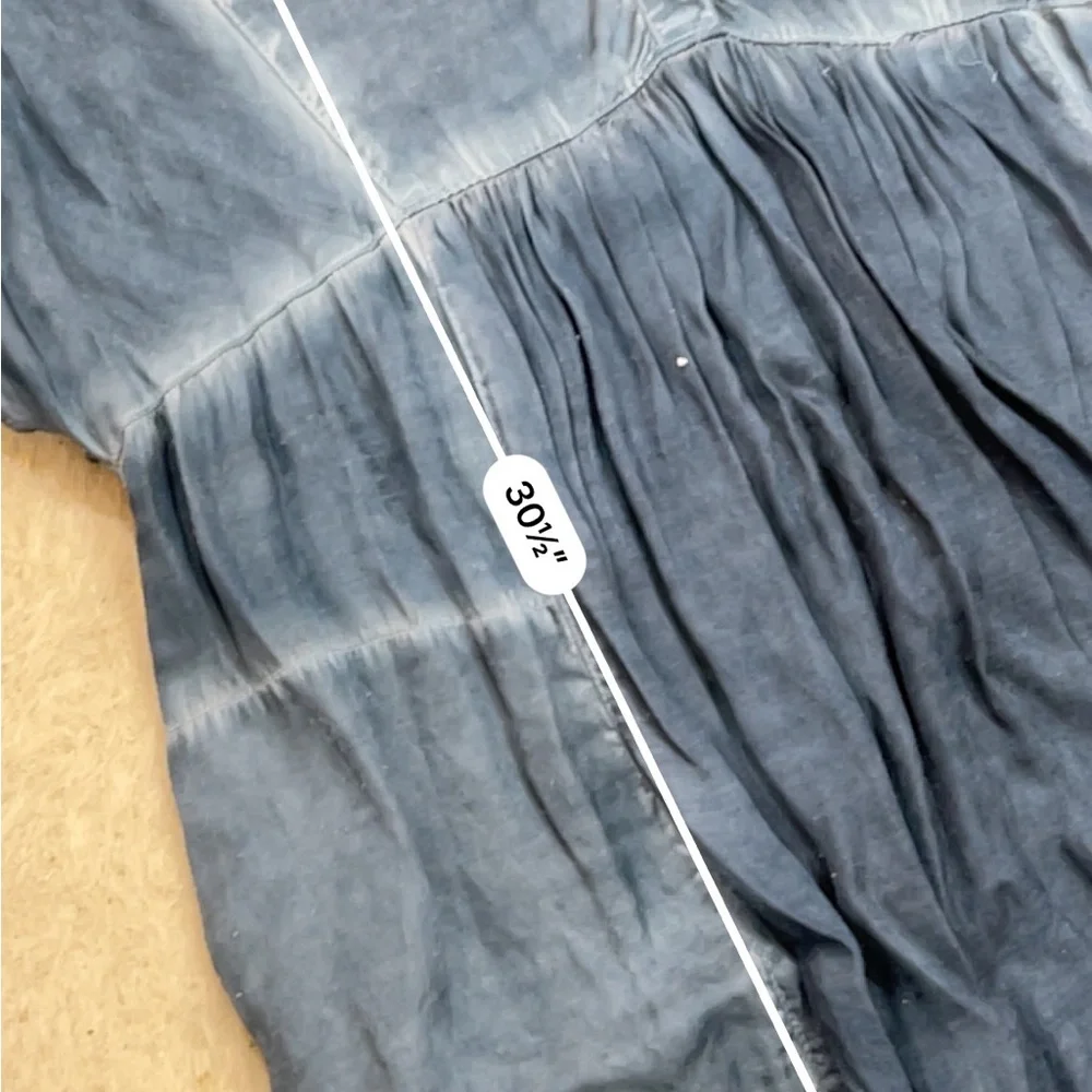 Free people blue rayon tunic dress - Picture 6 of 6